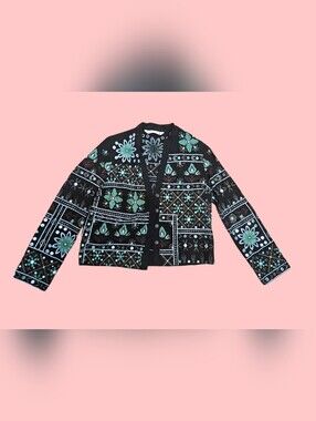 NWOT ZARA Floral Embellished Jacket